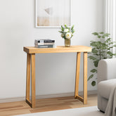 HAOYYE Solid Wood Console Table for Entryway Sofa Living Room or Hallway Narrow Design Wood Color Table for Behind the Couch Foyer Decoration and Functional Storage